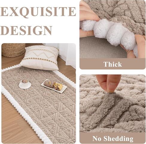 Vaukki Pet Couch Covers for Dogs, Washable Soft Dog Sofa Cover Protector, Non Slip Sofa Slipcover for 3 Cushion Couch, Fuzzy Sofa Pad Pet Friendly Dog Bed Mat for Couches (27.6''x82.7'', Coffee) in Saudi Arabia