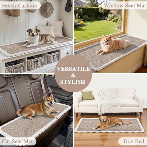 Vaukki Pet Couch Covers for Dogs, Washable Soft Dog Sofa Cover Protector, Non Slip Sofa Slipcover for 3 Cushion Couch, Fuzzy Sofa Pad Pet Friendly Dog Bed Mat for Couches (27.6''x82.7'', Coffee) in Saudi Arabia