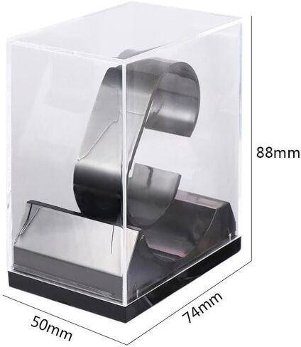 1 Pc Clear Single Watch Display Stand,Plastic Watch Stand,Transparent Watch Protective Box,Watch Gift Box Jewelry Bracelet Storage Gift Case for Watches and Bracelets Professional and Fashion in Kuwait