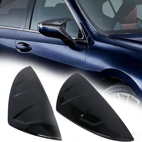 Rear View Side Mirror Covers Compatible with Lexus ES IS LS LC RC RCF UX 2017-2023, 2PCS Door Side Mirror Cover Cap (Glossy Black) in Kuwait