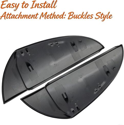 Rear View Side Mirror Covers Compatible with Lexus ES IS LS LC RC RCF UX 2017-2023, 2PCS Door Side Mirror Cover Cap (Glossy Black) in Kuwait