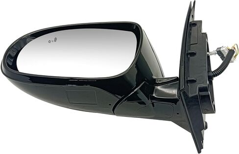 Left Driver Side LH Rear View Mirror Assembly Electric Folding Mirror with Lamp + Heating + BSD Compatible With 2015-2019 KIA SORENTO 87610-C6010 in Saudi Arabia