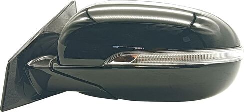 Left Driver Side LH Rear View Mirror Assembly Electric Folding Mirror with Lamp + Heating + BSD Compatible With 2015-2019 KIA SORENTO 87610-C6010 in Saudi Arabia