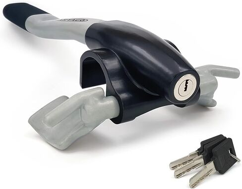 Artago 869 High-End Steering Wheel Lock, Extra Security Around The Spoke, Press & Click Locking More Practical, Universal Anti Theft Bar Locking Device for Vehicle, Car, Truck, Van, Autovan, Camper in Kuwait