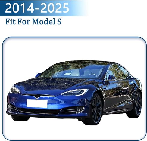 Side Door Rearview Mirror Cover Frame Trim for Tesla Model S 2014-2025 Car Exterior Decoration (Pack of 2) (ABS Gloss Black) in Saudi Arabia