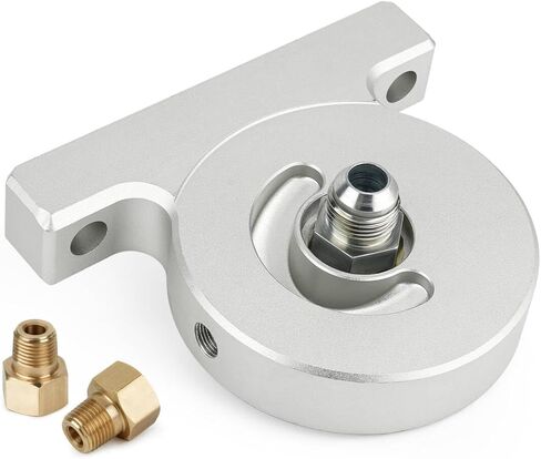خرطوشة إلى محول تركيب فلتر الزيت الدوار 3/4 بوصة - 16 خيط تحويل متوافق مع جرارات Ford 2N 8N 9N مع تركيبات مضيئة نحاسية 1/8 بوصة in Saudi Arabia