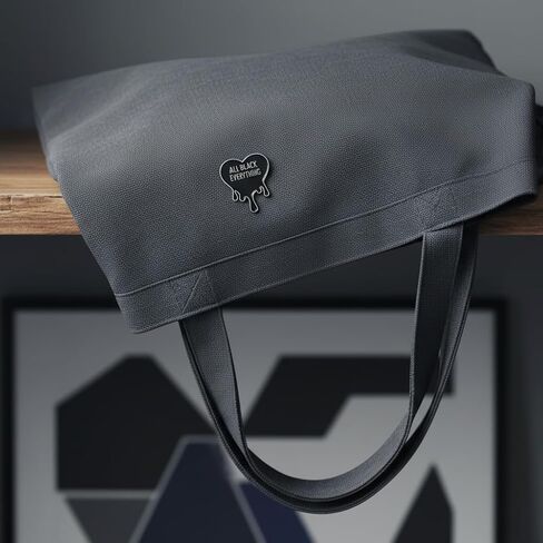 Emotional Quote Pin - Funny Enamel Pins Brooch with "ALL BLACK EVERYTHING" for Jackets,Backpacks,Hats. Gothic Melting Black Heart Brooches Gifts for Moody Fashion Lovers,Friends,Family. in Kuwait