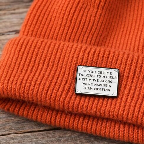 Funny Introvert Quote Pin - Sarcastic Saying Enamel Pins Brooch for Backpacks, Jackets, Hats.Workplace Fun Memes Brooches Gifts for Overthinkers, Coworkers. in Kuwait