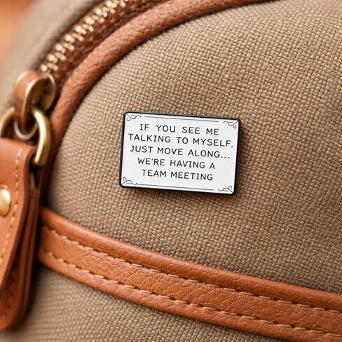 Funny Introvert Quote Pin - Sarcastic Saying Enamel Pins Brooch for Backpacks, Jackets, Hats.Workplace Fun Memes Brooches Gifts for Overthinkers, Coworkers. in Kuwait