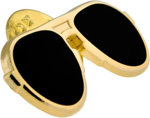 PinMart Trendy Lenses Aviators Sunglasses Enamel Lapel Pin in Saudi Arabia