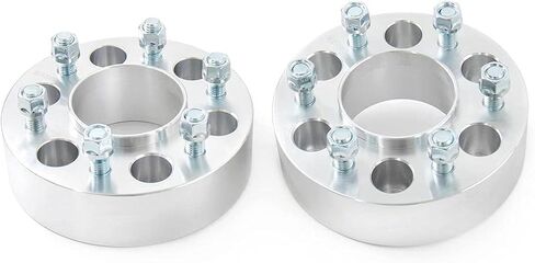 Rough Country 2" Aluminum Wheel Spacers for 2004-2014 F-150 4WD | 6x135-10087,Black in Saudi Arabia