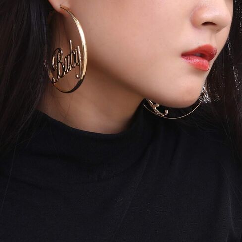 Hoop earrings geometric dangle Alloy Hollow Out Letters Star Engraving Earrings Jewelry for Womens in Kuwait