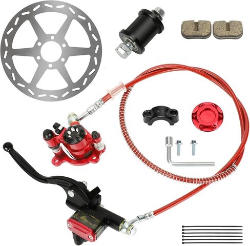 Mini Bike Hydraulic Brakes Kit Replacement for Baja Doodle Bug DB30 Blitz Dirt Bug Predator 79cc 97cc 2.8hp, Mini Bike Brake Caliper with Rear Disc Brake Rotor Master Cylinder Chain Tensioner in Kuwait