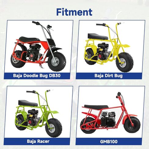 Mini Bike Hydraulic Brakes Kit Replacement for Baja Doodle Bug DB30 Blitz Dirt Bug Predator 79cc 97cc 2.8hp, Mini Bike Brake Caliper with Rear Disc Brake Rotor Master Cylinder Chain Tensioner in Kuwait