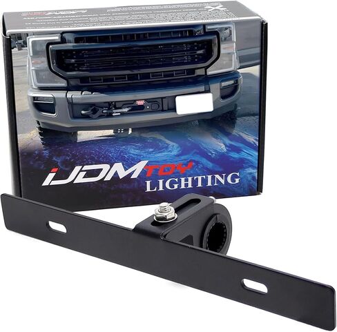 iJDMTOY حامل خطاف السحب الأمامي مناسب لنقل لوحة الترخيص، متوافق مع Ford F250 F350 F450 (معظم الأجيال) in Kuwait