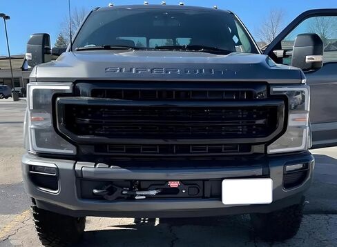 iJDMTOY حامل خطاف السحب الأمامي مناسب لنقل لوحة الترخيص، متوافق مع Ford F250 F350 F450 (معظم الأجيال) in Kuwait