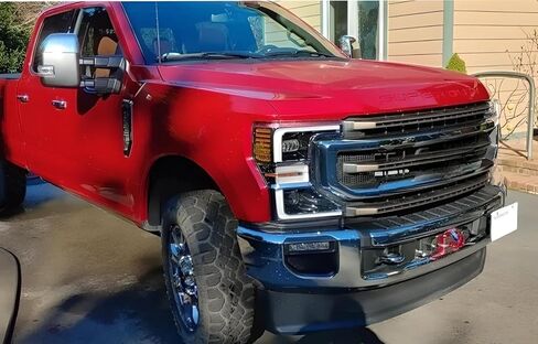 iJDMTOY حامل خطاف السحب الأمامي مناسب لنقل لوحة الترخيص، متوافق مع Ford F250 F350 F450 (معظم الأجيال) in Kuwait