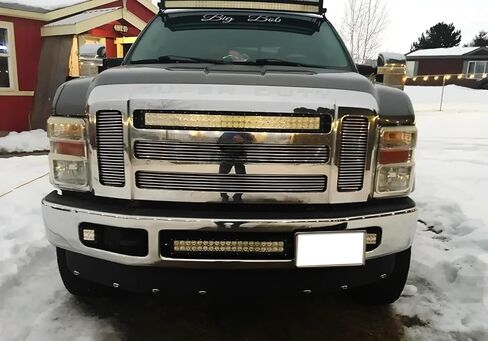 iJDMTOY حامل خطاف السحب الأمامي مناسب لنقل لوحة الترخيص، متوافق مع Ford F250 F350 F450 (معظم الأجيال) in Kuwait