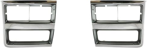 Grille Assembly Silver + Headlight Bezel Trims For 1989-1991 Chevrolet Suburban Blazer/R/V Series Direct Replacement in Kuwait
