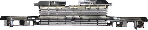 Garage-Pro Grille Assembly Compatible with Chevrolet Blazer 1998-2005/S10 Pickup 1998-2004 Horizontal Bar Insert Painted-Gray with Chrome Center Bar with Appearance Pkg in Saudi Arabia