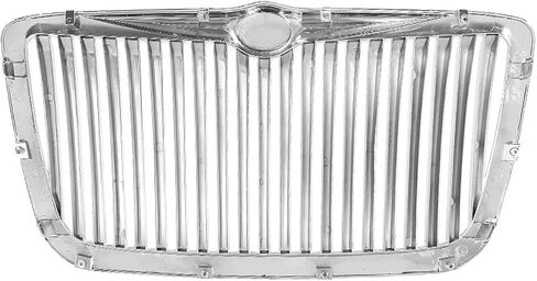 Front Bumper Upper Grille, Compatible with 2005-2010 Chrysler 300 300C, Chrome Ment Style with Big Bar Replacement Front Grill Assembly in Kuwait