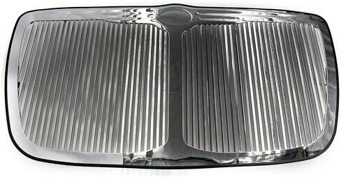 Front Bumper Upper Grille, Compatible with 2005-2010 Chrysler 300 300C, Chrome Ment Style with Big Bar Replacement Front Grill Assembly in Kuwait