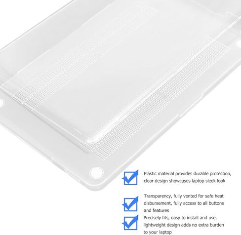 Cabilock Hard Shell Laptop Cover Compatible with 15.4" Laptop Pro (a1286) Protective Notebook Case Lightweight PC Shell for Travel and Daily Use in Saudi Arabia