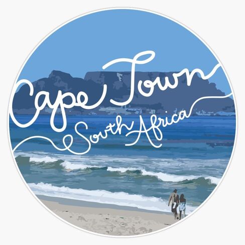 Cape Town Vinyl Sticker Waterproof Decal Laptop Wall Window Bumper Sticker 5" in Kuwait