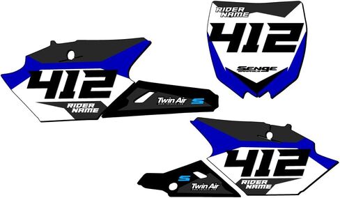 2019-2023 YZ 450 FX SG63 Custom MX Number Plates Senge Graphics Kit Compatible with Yamaha in Kuwait