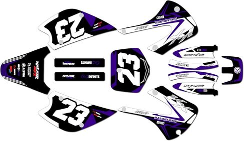 مجموعة رسومات لـ Kawasaki KX85 / KX100 (2001-2013) Evader Series Green-Shift 9 Mil - Easy Go - ملصق دراجة نارية للدراجة الترابية، ملصق سباق الدراجات النارية ملحقات موتوكروس بدون بلاستيك in Kuwait