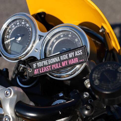 MotoLoot Keychain for Motorcycles, Scooters, Cars and Gifts (At Least Pull My Hair) in Saudi Arabia
