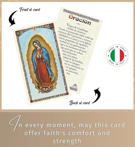 Escapulario De San Judas Tadeo - Escapulario De La Virgen De Guadalupe - Virgen De Guadalupe Oracion - Virgen De Guadalupe Scapular Cloth Necklace, Spanish Prayer Card - Lady Guadalupe Scapular in Saudi Arabia