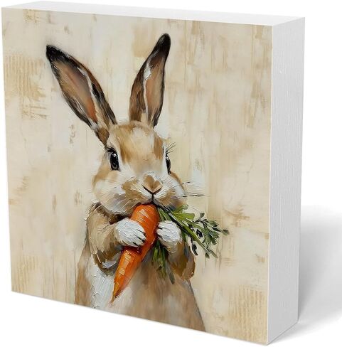 Christian Easter Decor,He Is Risen Tabletop Decorations Rustic Lamb Cross Wooden Sign Easter Decorations for Kitchen Bathroom Home Office Desk Tiered Tray Dining Decor,5×5 Inch in Saudi Arabia
