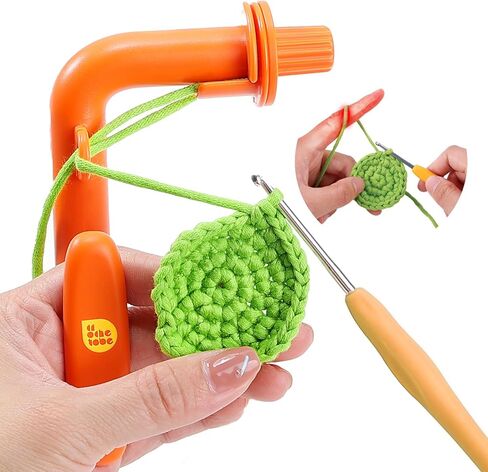 Beginner Crochet Kit - Crochet Helper with Yarn, Crochet Kit for Beginners, Crochet Holder to Learn How to Crochet and Make Magic Rings - with Step-by-Step Video Tutorials, Dinosaur Crochet Kit in Saudi Arabia