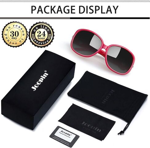 Joopin Mirrored Pink Square & Hot Pink Jackie Sunglasses Bundle, Trendy Oversized Sun Glasses Polarized UV400 Protection Designer Shades for Women Shady Rays Sunnies in Kuwait