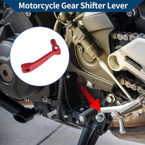 للطي معدات الدرجات النارية شيفتر رافعة لهوندا CRF150F 2003-2017 سبائك الألومنيوم دواسة رافعة تحول الذراع الأحمر in Saudi Arabia