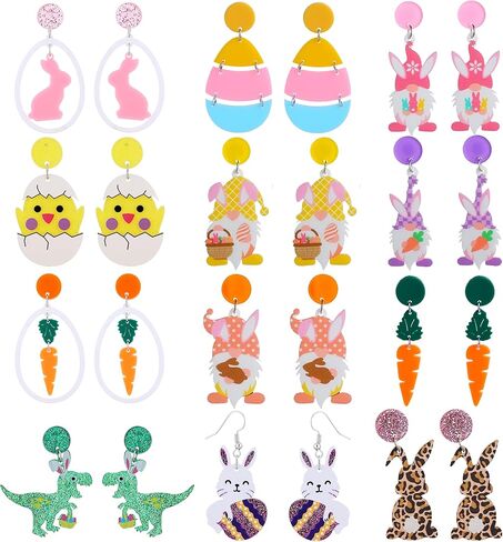 Taouzi Acrylic Earrings for Women Holiday Teardrop Dangle Earrings Set Holiday Jewelry Accessories for Women in Saudi Arabia