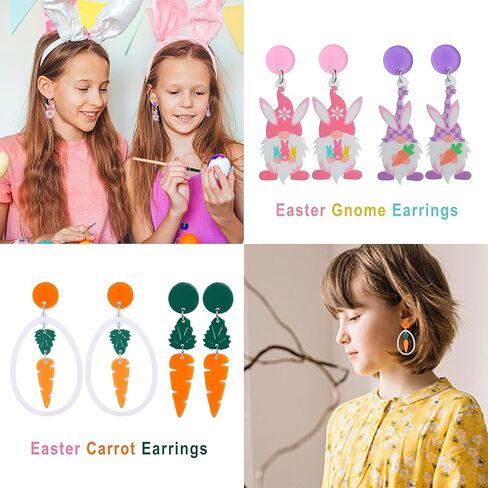 Taouzi Acrylic Earrings for Women Holiday Teardrop Dangle Earrings Set Holiday Jewelry Accessories for Women in Saudi Arabia