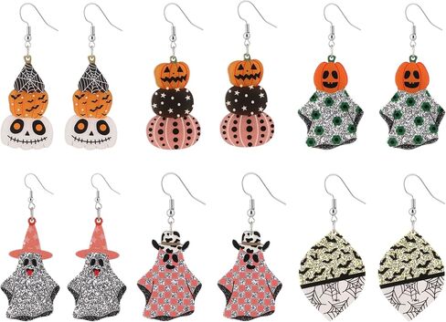 Taouzi Acrylic Earrings for Women Holiday Teardrop Dangle Earrings Set Holiday Jewelry Accessories for Women in Saudi Arabia