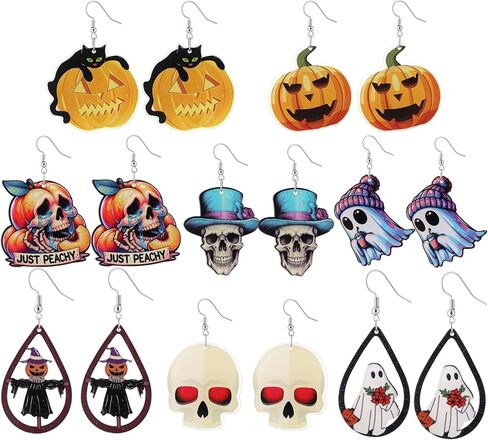 Taouzi Acrylic Earrings for Women Holiday Teardrop Dangle Earrings Set Holiday Jewelry Accessories for Women in Saudi Arabia