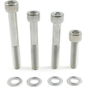 SIKUAI Front Disc Brake Screws Spacer Caliper Bolts Silver Zinc For Harley Dyna FX for Softail FL for Sportster XL Models 2000+ Motorbike in Kuwait