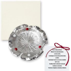 صينية حامل الخاتم، صينية حلية جمالية، صينية مجوهرات، تنظيم أقراط القلادة، هدايا عيد ميلاد العروس، هدايا عيد ميلاد العروس لأفضل صديق (الفيروز الأحمر واليشم الأبيض) in Kuwait