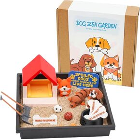 Tian Zhun Dog Gifts for Women Adults Dog Lovers Dogs Mom Gifts Mini Zen Garden for Desk Dogs Themed Gift Sand Tray Therapy Kit Sand Included in Kuwait