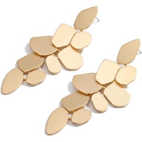 Geometric Drop Earrings for Women - Statement Dangle Earrings Fashion Jewelry, Elegant Gift for Weddings, Parties, and Special Occasions in Kuwait