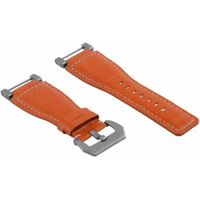 Ewatchparts 24mm Compatible With Suunto Core Replacement Leather Watch Band Strap With Stainless Steel Adapter in Kuwait