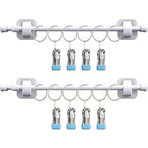 قطعتان من قضيب مغناطيسي للسبورة البيضاء في الفصل الدراسي - حامل مخطط مرساة قابل للتعديل مقاس 17-30 بوصة للمعلمين - حامل تقويم مغناطيسي عالي التحمل للأبواب المعدنية والمكاتب والملصقات المعلقة والخرائط in Kuwait