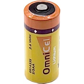 OmniCel ER14335 3.6V 1.65Ah 2/3AA Lithium Button Top Battery Replaces Tadiran TL-2155 TL-4955 TL-5155 TL-5955, Xeno XL-055F For use with Industrial PC, Computer RAM, Medical equipment in Kuwait