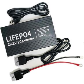 24V 20A Fast Lithium Battery Charger 29.2V 20Amp LiFePO4 Battery Smart Charger Anderson Connector LED Indicator Special for Lithium 24 Volt LiFePO4 Deep Cycle Rechargeable Batteries Charger in Kuwait