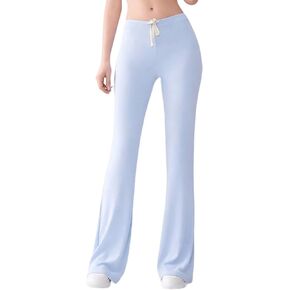 Tall Women’s Mid Rise Bootcut Lounge Pants, Silky Viscose Yoga Pajama Bottoms with Drawstring Waist,30/32/34/36 Inseam in Saudi Arabia