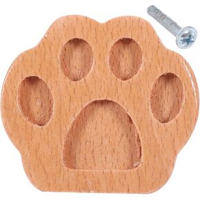 Cartoon Animal Paw Cabinet Door Pull Handle Solid Beech Wood Drawer Knob for Nursery Room Furniture Dresser Decorative Household Cabinet Hardware in Kuwait